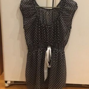 Cute black and white polka dot shirt